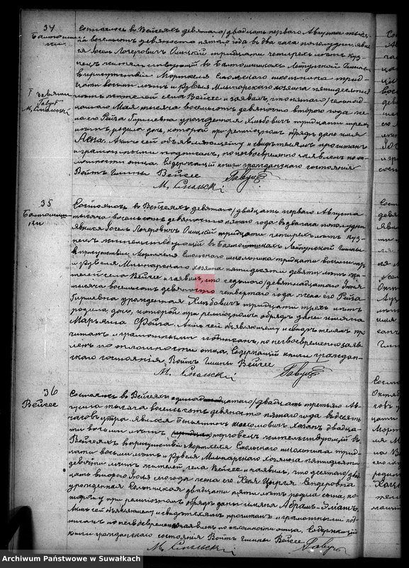 image.from.unit.number "Duplikat Aktov Graždanskogo sostojanija Evreev Vejsejskogo Božničnogo Okruga o roždenij, brake i smerti na 1895 god"