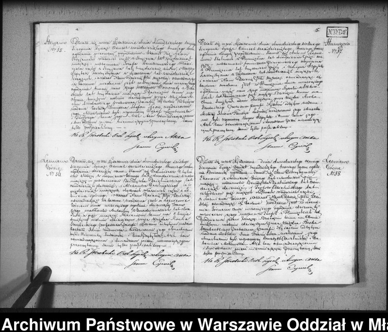 Obraz 18 z jednostki "Akta urodzin, małżeństw i zgonów"