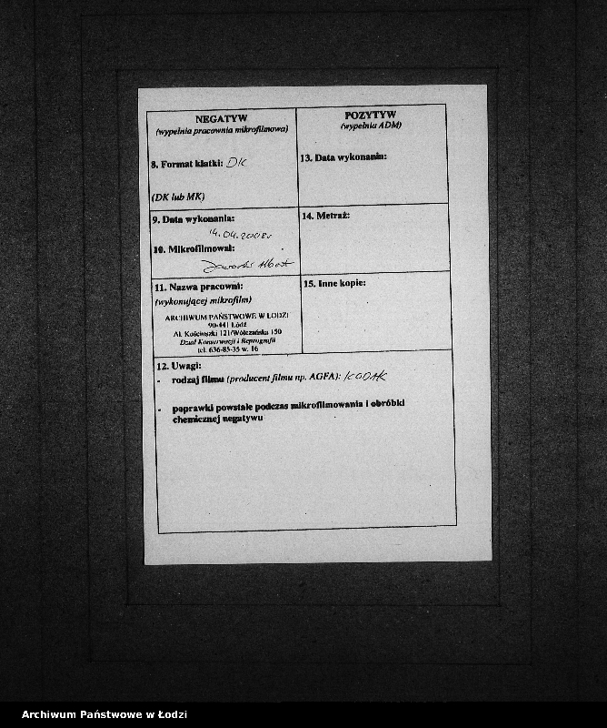 Obraz 3 z jednostki "Akta urodzeń, małżeństw i zgonów"