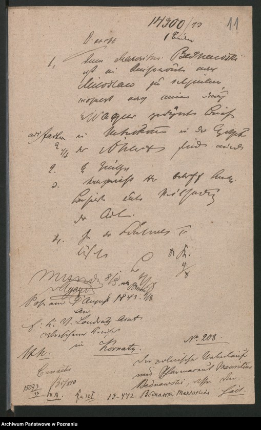 Obraz 19 z jednostki "A. betr. den polnischen Überläufer Pharmazeuten Mauritius Bednawski"