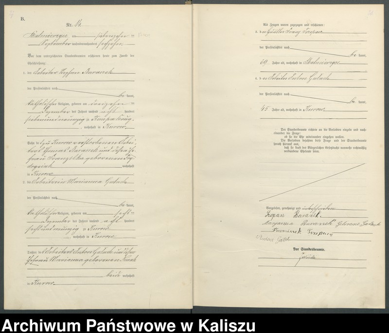 Obraz 18 z jednostki "[Księga małżeństw]"
