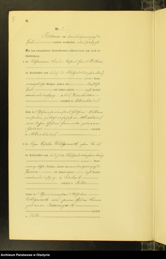image.from.unit.number "Heiraths-Neben-Register Nr 1 - 8 [ Księga małżeństw - wtóropis ]"