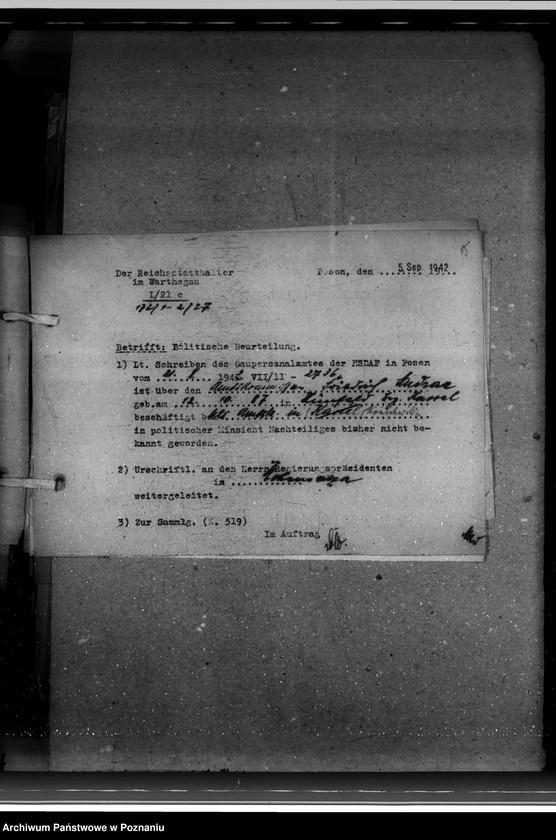 Obraz 19 z jednostki "Politische Beurteilungen der Angestellten"