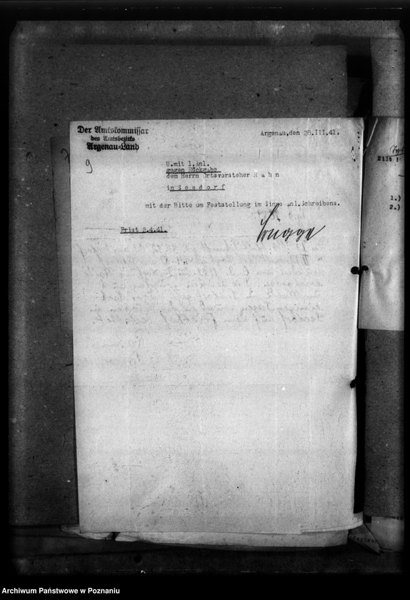 Obraz 13 z jednostki "Korespondencja w sprawie miejscowych Niemców, którzy zginęli w 1939 roku A - Z"