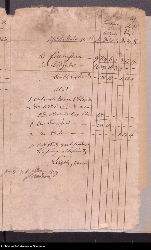 image.from.unit.number "Passenheimsche Stadt Kirchen Rechnung über Einnahme und Ausgabe"