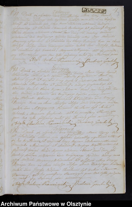 image.from.unit.number "Duplikat Aktów Urodzenia, Zaślubień, Zeyścia za Rok 1847 z Parafii Grzebskiey"
