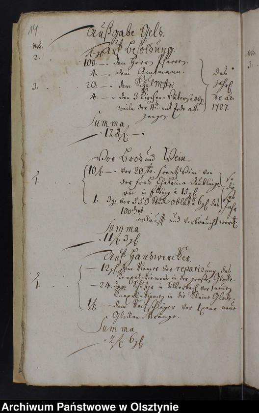 image.from.unit.number "Jahr Rechnung der Silberbachschen Kirchen"