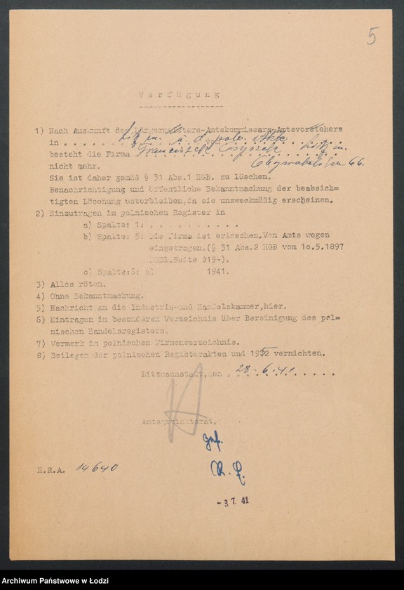 Obraz 7 z jednostki "Franciszek Osyszek - sklep spożywczo-kolonialny"