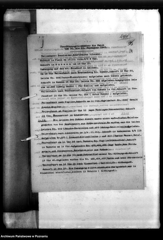 Obraz 18 z jednostki "Überführungspläne. Schriftwechsel betr. Überführungen. Band II"