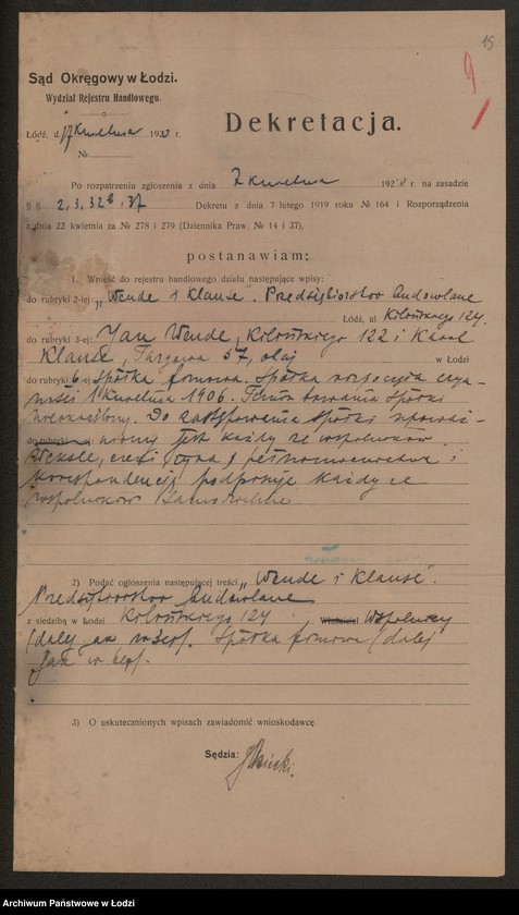 Obraz 17 z jednostki "Jan Wende i Karol Klause – przedsiębiorstwo budowlane"