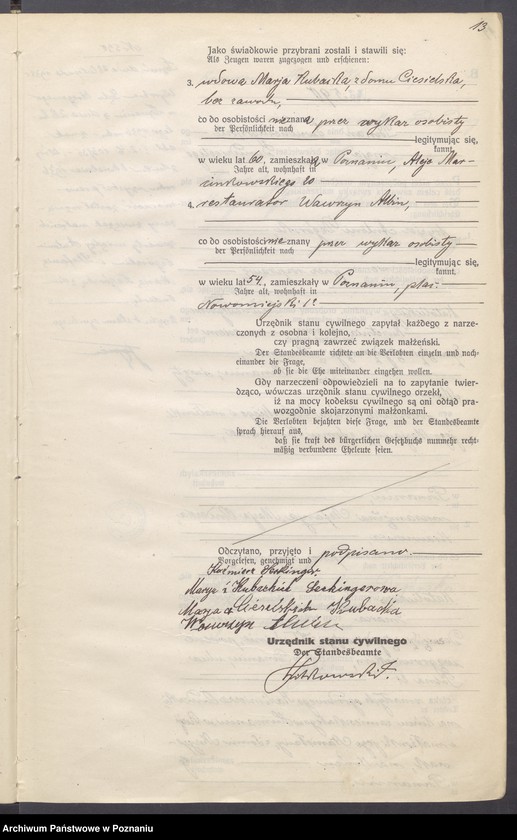 Obraz 15 z jednostki "Księga miejscowa małżeństw tom III [Rejestr główny małżeństw]"