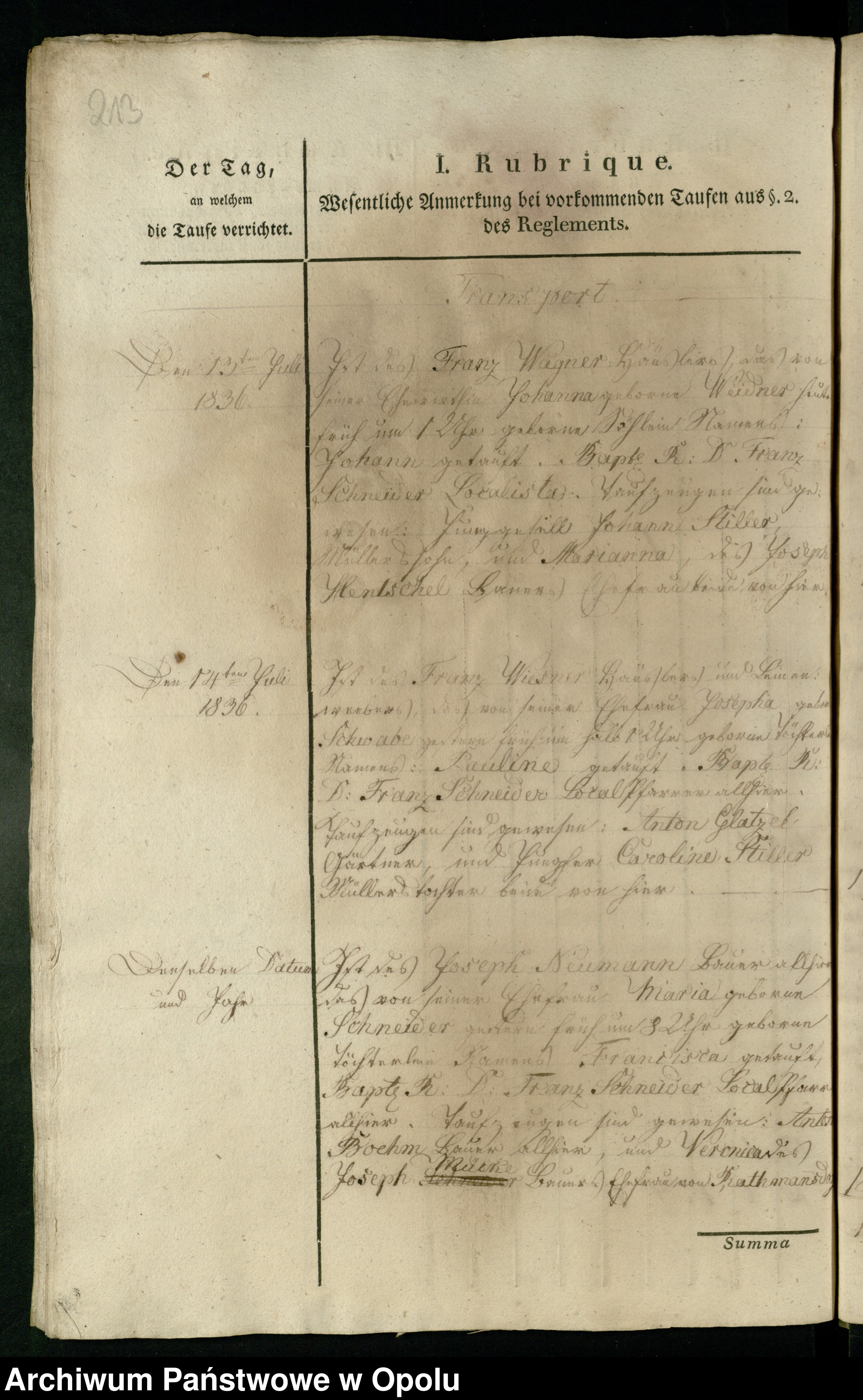 Skan z jednostki: Kirchenbuchduplikate der Pfarrei Heinersdorf Geburten, Heirat- und Sterberegister 1827-1832, 1836-1839