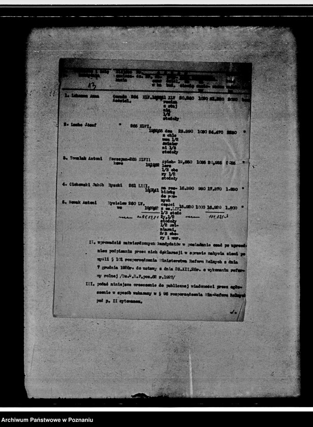 Obraz 17 z jednostki "Parcelacja rządowa z przymusowego wykupu majątku Dziembowo powiatu chodzieskiego"