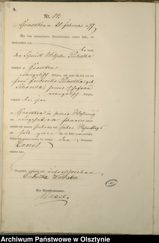 image.from.unit.number "Geburts-Haupt-Register Nr 1 - 88"