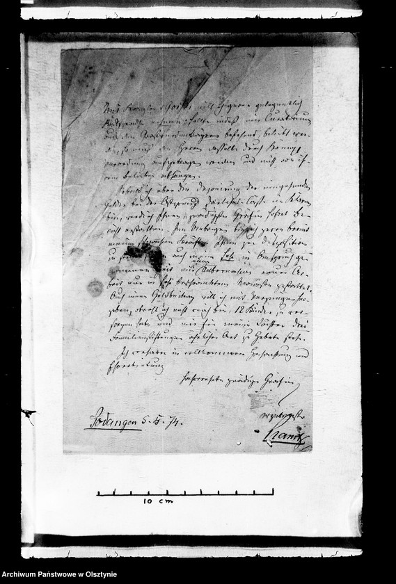 image.from.unit.number "/Briefe der Gfen v. Kanitz- Podangen an Anna Gfin Lehndorff geb. Gfin Hahn/"