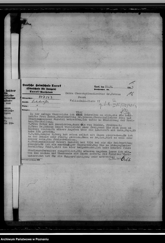 Obraz 20 z jednostki "Kindererziehungsheim Samter (Szamotuły). Oberschule in Samter"