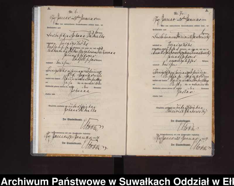 image.from.unit.number "Geburts-Neben-Register des Königlichen Preussischen Standes-Amtes Gr. Jauer Kreis Loetzen"