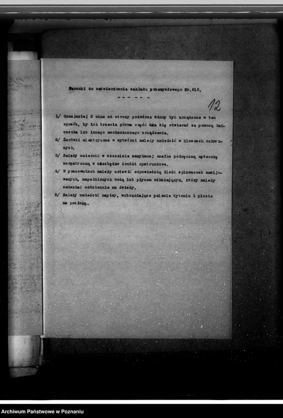 image.from.unit.number "Zatwierdzenie zakładu przemysłowego /fabryki musztardy/ Szmytkiewicz i Spółka w Poznaniu"