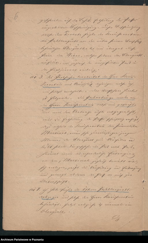 Obraz 9 z jednostki "Acta betreffend den in Orzeszkowo Kreis Schroda /Środa/ am 23.April 1864 verhafteten, angeblichen Holzkaufmann Josef Redlich aus Raszkowo, Kreis Adelnau /Odolanów/."