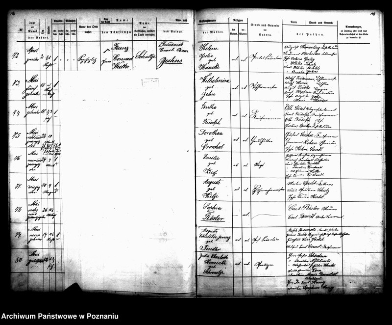 Obraz 11 z jednostki "[Akta ślubów, zgonów, urodzeń i chrztów]"