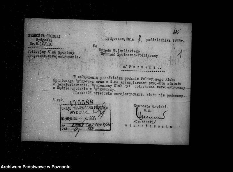 Obraz 5 z jednostki "/Policyjny Klub Sportowy w Bydgoszczy - rejestracja/"