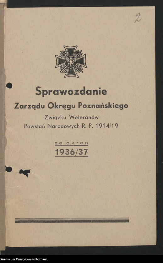 image.from.unit.number "Sprawozdania Zarządu Głównego i Zarządu Okręgu Poznańskiego za okres 1936/37."