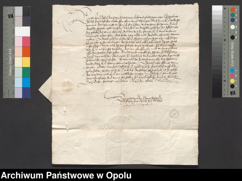 image.from.unit.number "Pismo księcia brzeskiego Jerzego w sprawie prac przy budowie zamku."