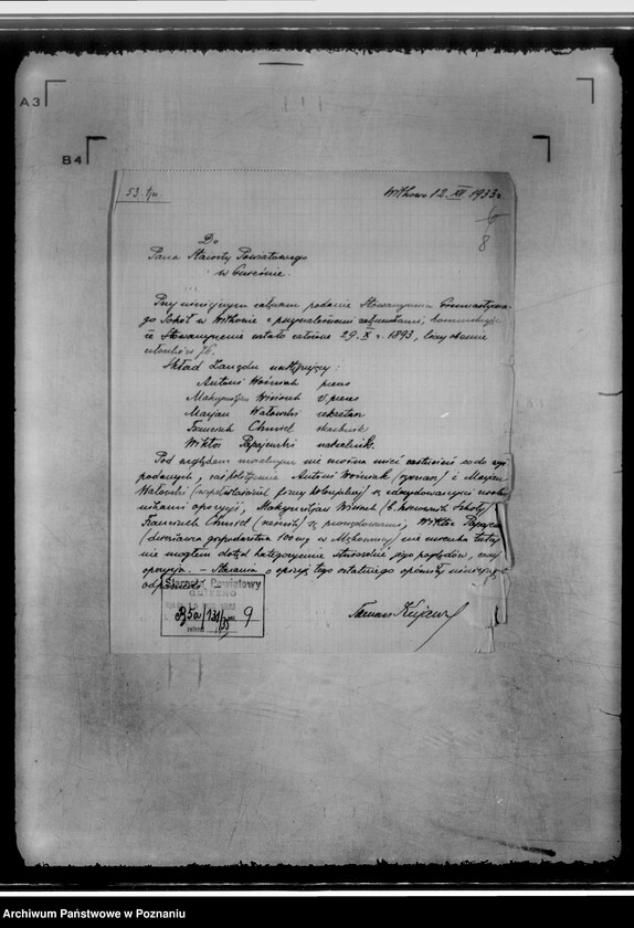 Obraz 12 z jednostki "/Towarzystwo Gimnastyczne,,Sokół" w Witkowie/"