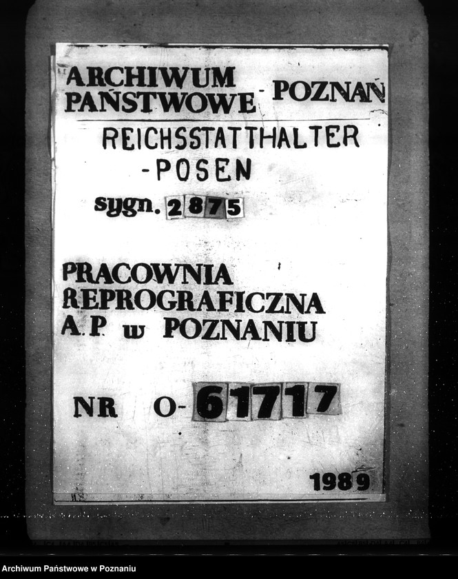 Obraz 1 z jednostki "Kreisbauamt Kempen - Wykaz prac budowlanych dla posterunków policji i urzędów"