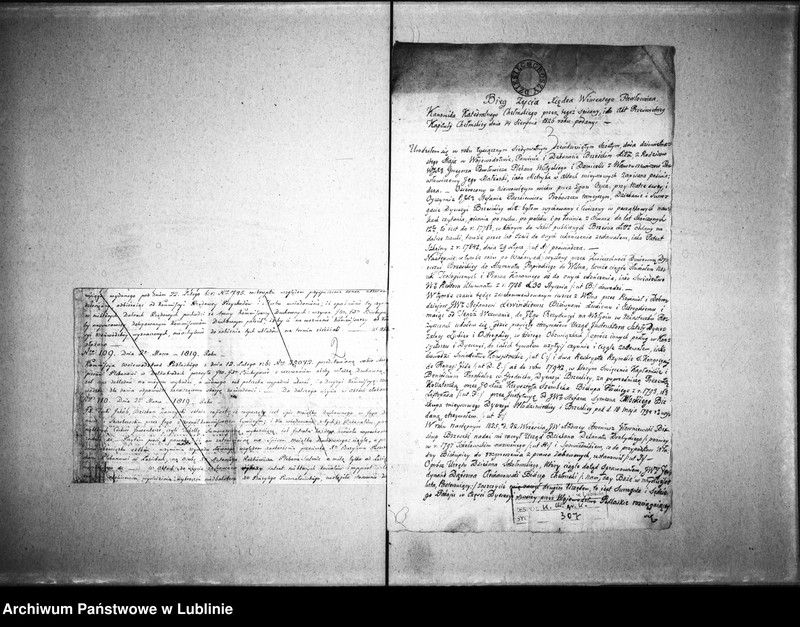 image.from.unit.number "Akta osobiste. Pawłowicz Wincenty [proboszcz parafii Grodzisk, dziekan drohicki (od 1797 r. przemianowany na sokołowski), surogator i sędzia pokoju podlaski, kanonik penitencjariusz katedralny chełmski"