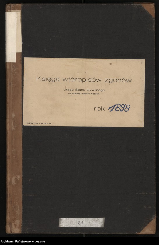 Obraz 2 z jednostki "[Księga zgonów]"