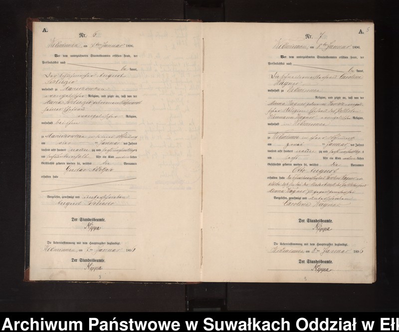 image.from.unit.number "Geburts-Neben-Register des Preussischen Standes-Amtes Widminnen Kreis Loetzen"