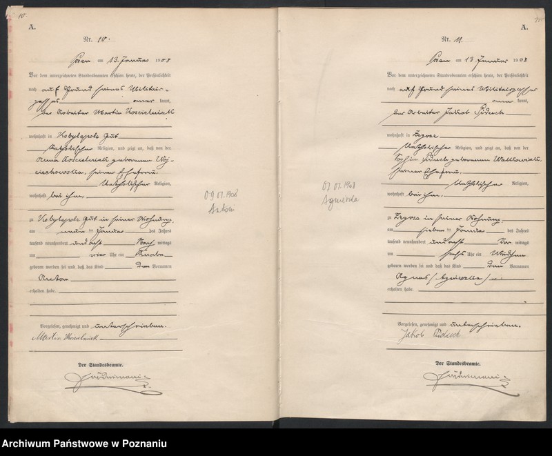 Obraz 8 z jednostki "Księga miejscowa urodzeń"