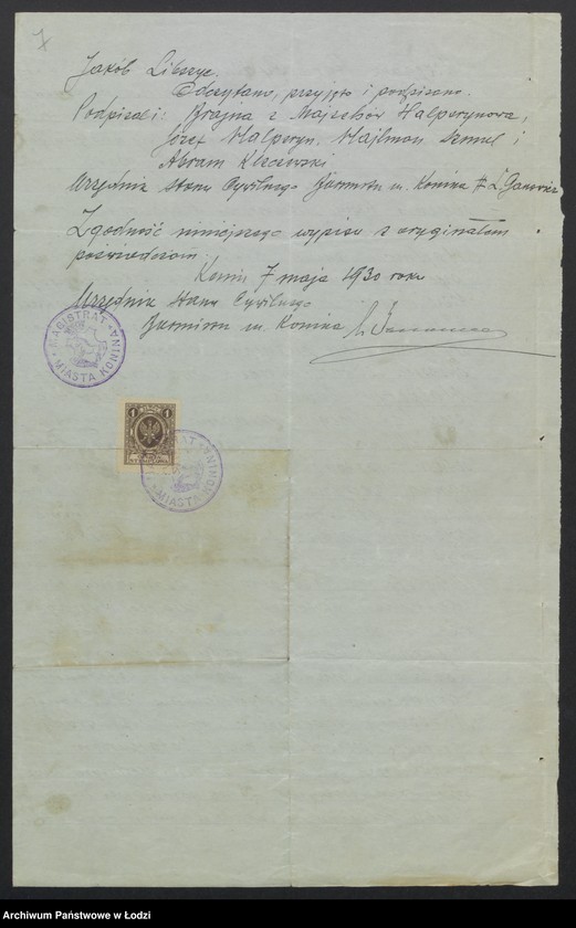 Obraz 9 z jednostki "Józef Halperyn – sprzedaż przyborów elektrycznych"