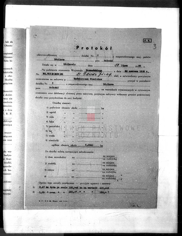 Obraz 7 z jednostki "/Deklaracje w sprawie przyjęcia warunków nabycia działki z parcelacji majątku Uścikowo w powiecie żnińskim"
