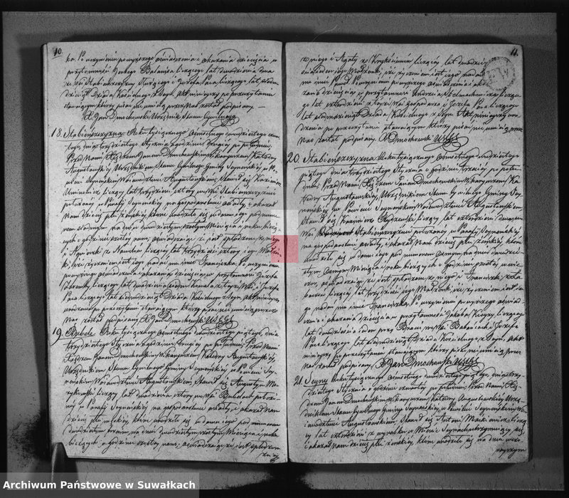 image.from.unit.number "Akta urodzonych gminy seyneńskiey w roku 1825."