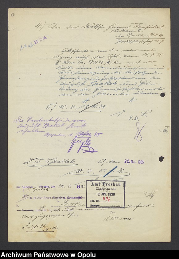 Obraz 14 z jednostki "[Zezwolenie na pobyt - Alfons Sage, ur. 13. 05. 1913 Breslau]"