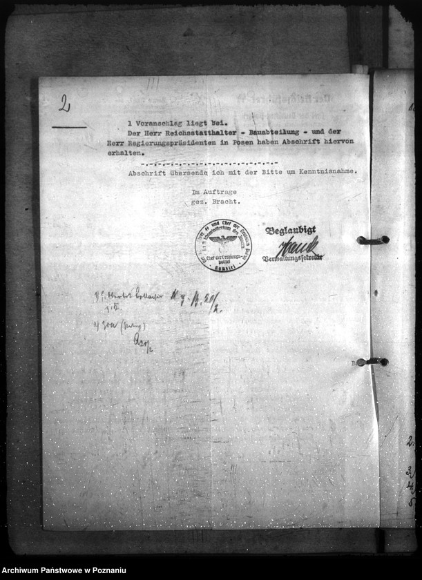 Obraz 7 z jednostki "Dienstwohnug für den Polizeipräsidenten. Entlausungsanstalten. Ausbau der Befehlstellen der Polizei"