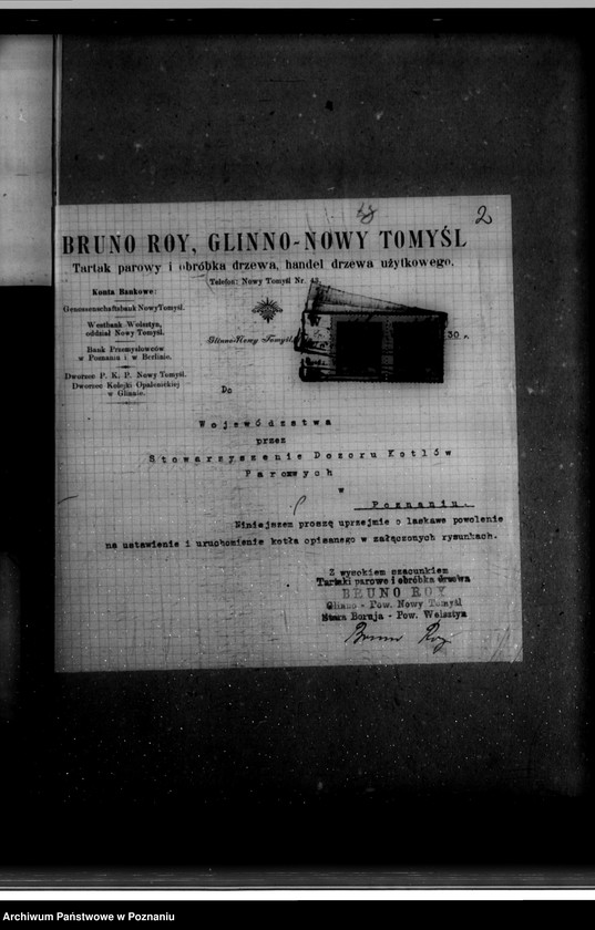 Obraz 6 z jednostki "Tartak B. Raja w Boruji Starej powiat wolsztyński nr woj. kotła 4154"