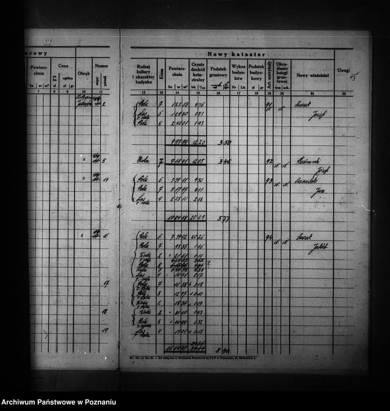 Obraz 9 z jednostki "Ostateczny rejestr pomiarowy obrębu Jastrzębie powiat bydgoski"