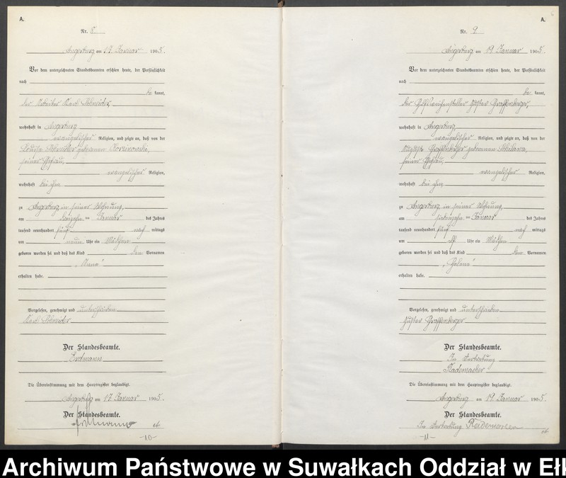 image.from.unit.number "Geburts-Neben-Register des Preussischen Standes-Amtes Angerburg Kreis Angerburg Band I"