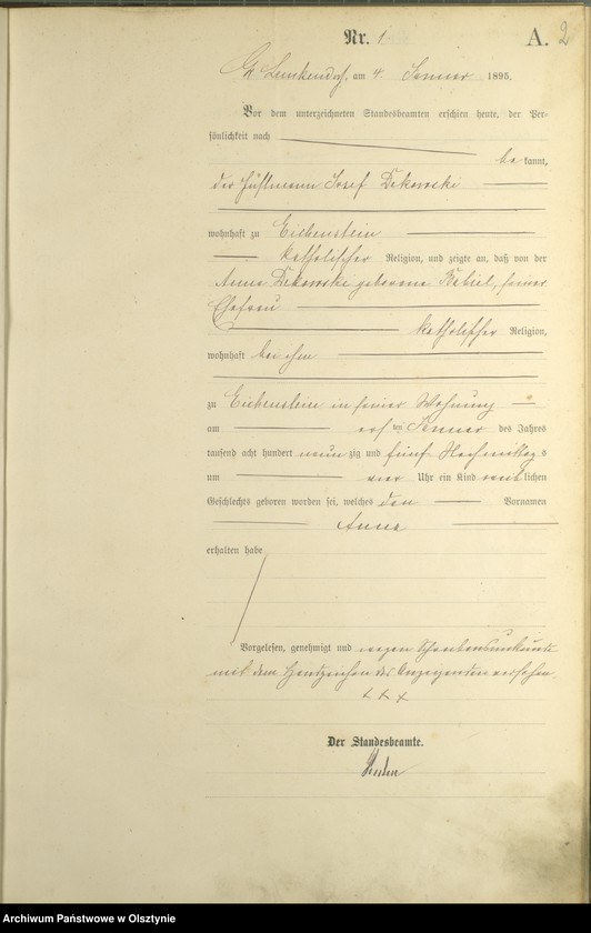 image.from.unit.number "Geburts-Haupt-Register Nr 1 - 77"