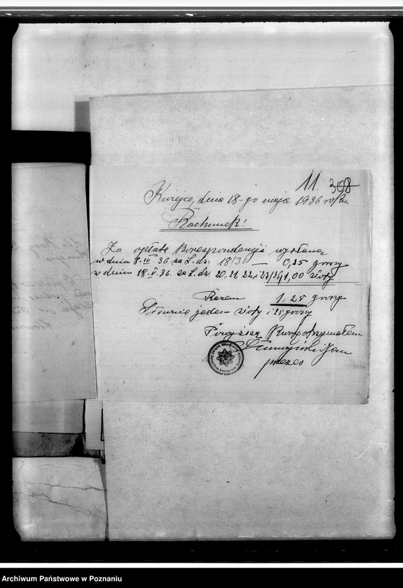 Obraz 15 z jednostki "Dowody rozchodu Związku Rezerwistów- Koło Kwiejce, powiat Czarnków"