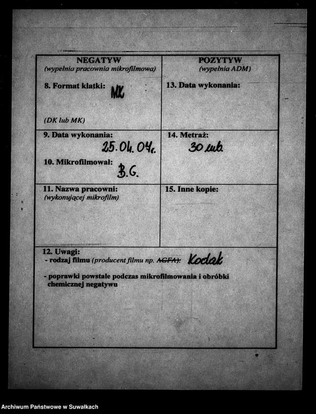 Obraz 3 z jednostki "Anneksa do Akt Zaślubionych Parafii Wigry Roku 1854."