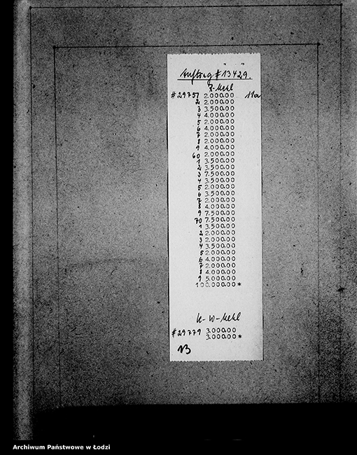 Obraz 9 z jednostki "Aufträge [Lieferscheinen und Rechnungen] 13416-13430 [Dostawa węgla i żywności do Getta]"