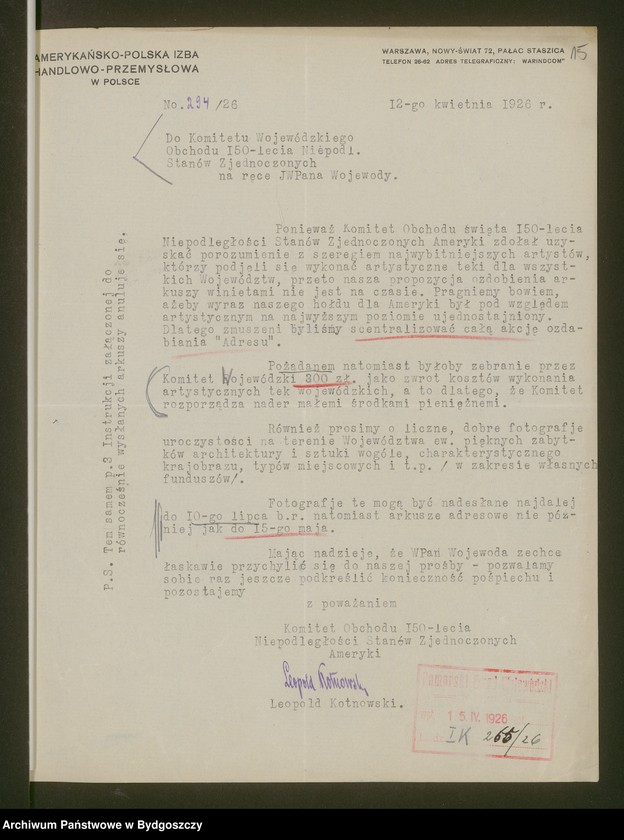 image.from.unit.number "[150-ta Rocznica Niepodległości Stanów Zjednoczonych - Organizacja Wojewódzkiego Komitetu Obchodu]"