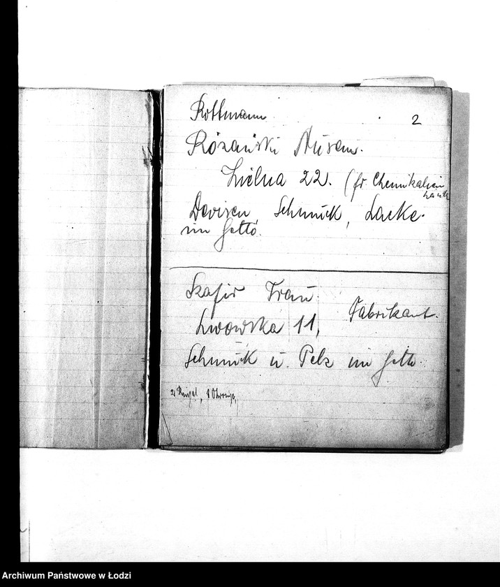 Obraz 5 z jednostki "Verstecktes Judengut [Nazwiska i adresy Żydów ukrywających dewizy, kosztowności, futra i inne]"