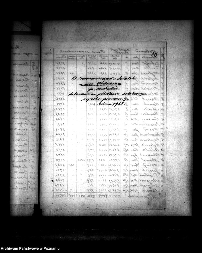 Obraz 14 z jednostki "Operat szacunkowy /parcelowanego majątku/ Charcice i Izdebno powiatu międzychodzkiego"