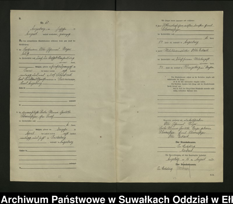 image.from.unit.number "[Heirats - Register (Neben - Register) Standesamt Angerburg einschl. der Bezirke, Gr. Strengeln, Prinowen und Kehlen Kreis Angerburg] No 50 bis 115"