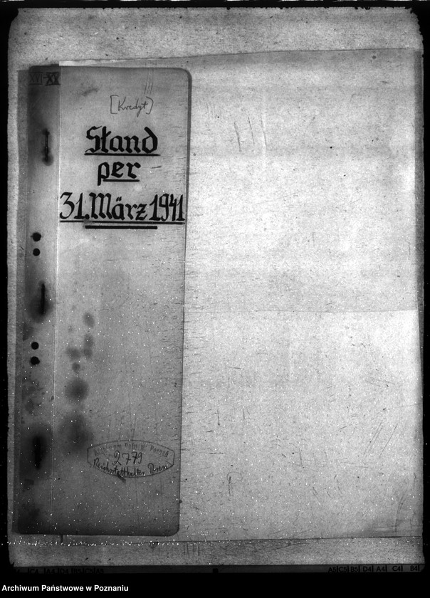 Obraz 4 z jednostki "Kredyt Stand per 31. III. 1941."
